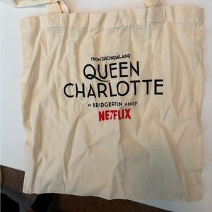 Queen, Charlotte, Bridgerton, Netflix, TV junkie, tote, bag, beach, teacher